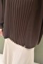 Tunic with Pleated Knitwear Detail on the Front - 5