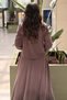 Degaje Collar Front Gathered Patterned Tunic Skirt Set - 4