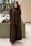Layered Patterned Tunic Trouser Set