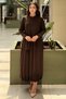 Layered Patterned Tunic Skirt Set