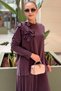 Shoulder Embossed Floral Detailed Tunic Skirt Set - 4