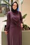Degaje Collar Front Gathered Patterned Tunic Skirt Set - 2