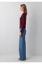 Burgundy Cardigan Slim Fit 1710957-87830 - 5