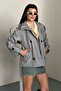 Women's Mock Neck Belted Short Lined Melton Coat - 6