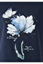 Floral Printed Navy Blue T-Shirt Regular Fit / Normal Cut 1614144-70487 - 8