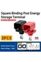 Set A-200A Square Full Copper Wire Column through Wall Type New Energy Storage Battery Terminal High