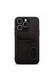 Apple iPhone 13 Pro Max Compatible Case Luxury Leather Case with Card Holder Black - 2