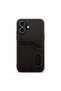 Apple iPhone 18 Compatible Case Luxury Leather Case with Card Holder Black - 2