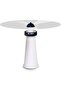Lighthouse Fly Repellent Fan for Tables,Chemical-Free Bug Deterrent with Soft Holographic Blades,White - 4