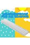 24-Pack Bird Spikes,26.5ft Balcony and Patio Bird Deterrent for Crows and Woodpeckers,Clear Plastic - 2