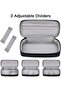 Portable Electronics Travel Organizer Bag,Water Resistant Carrying Case for Cables,Chargers,and Hard Drives,Black - 5