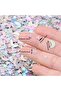 Moon Star Table Confetti Decor,Silver Glitter Foil Confetti for Birthday,Wedding,Ramadan,and Baby Shower,20g - 2
