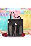 Portable Mesh Shower Caddy,Quick-Drying Bathroom Organizer Bag for Gym,Travel,and Dorm,Black - 5