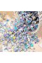 Moon Star Table Confetti Decor,Silver Glitter Foil Confetti for Birthday,Wedding,Ramadan,and Baby Shower,20g - 6