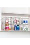 6 PCS Clear Stackable Fridge Organizers with Lids and Handles,Plastic Storage Bins for Kitchen,Pantry,and Cabinet - 5