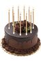 6 Pcs Metallic Birthday Candles with Holders,Long Thin Cake Candles for Cupcakes,Champagne Gold - 5