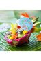 100-Piece Mini Cocktail Umbrellas,Bamboo Toothpick Sticks for Fruit Appetizers and Drinks,Flower Pattern Paper Parasols for Wedding and Birthday Party Supplies - 6
