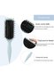 Curly Hair Brush and Scalp Massager Set,Silicone Shampoo Brush and Detangling Comb for Wet and Dry Hair,Pack of 2 - 3