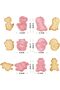 6-Piece Dinosaur Cookie Cutters with Plunger Stampers,3D Embossing Molds for Biscuits,Fondant,and Cheese - 6