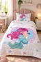 Mermaid Patterned Quilted Stitched Quilt - 4