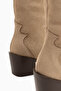 Hero Mink Suede Embroidered Cowboy Women's Boots - 3