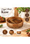 Natural Wooden Bowl Round Ø21.5X7.5 cm – 1.5 Liters
