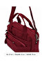Women's Claret Red Zippered Lined Adjustable Strap Multi-Compartment Bag 4200 - 5