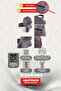 Reading Pillow with Armrests, Back Cushion, Tv Watching Pillow, Lumbar Support, Ergonomic Zippered Pillow, Anthracite - 3