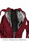 Women's Claret Red Zippered Lined Adjustable Strap Multi-Compartment Bag 4200 - 6