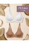 2-Pack Women's Laser Cut Seamless Underwire-Free Bra with Adjustable Straps - 2