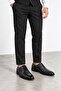 Daisy Genuine Leather Antique Men's Classic Shoes - Black - 4