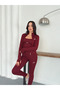 Women's 3-Piece Sports Set Zipper Crop Jacket Bustier and High Waist Gathering Leggings - 4