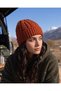 Unisex Alpaca Wool Folded Hair Knit Beanie - 5