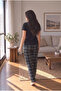 Women's Comfortable Fit High Waist Printed Soft Fleece Pajama Bottoms - 4
