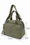 Unisex Khaki Shoulder Bag Water Resistant Fabric 7000 - 2