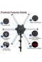 Professional LED Star Light 6 Tubes Arm 120W for Photo Video 3200K-5600K Dimmable adjustable Tripod stand and phone holder Kit for Content Creator, TikTok, YouTube, Makeup, Studio, Live Streaming - 3