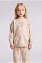 Crew Neck Soft Fleece Thick Fabric Printed Sweatshirt for Baby Girl I5085A526Wn - 2