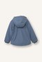 Windproof Hooded Zippered Coat with Snap Pockets and Plush Lining Baby Boy E8248A525Au - 6