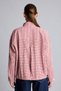 Regular Fit High Collar Gingham Wrinkled Textured Fabric Gathered Long Sleeve Tunic I9258Ax26Au - 6