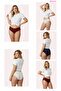 1909 Lace Legged Bato 5-Piece Women's Panties Pack 1909-v5 - 3