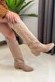Women's Jasire Mink Suede Embroidered Western Cowboy Boots - 2
