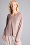 Regular Fit Long-Sleeve Velour Top and Striped Long-Bottom Pajama Set A6205AX26AU - 3