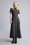 A-Line Boat Neck Short Sleeve Midi Dress I7784Ax26Au