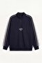 Cotton Boxy Fit High Collar Slogan Printed Sweatshirt F8658Ax26Sp - 6
