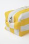 Marina Duck Fabric Large Size Lined Makeup Bag Travel Bag Yellow - 4