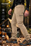 Men's Cargo Pocket Trousers Tactical Slim Fit Cream 206