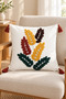 Embossed Textured Spike Pattern Tufted Throw Pillow Cover - Autumn Themed Living Room Decoration - 6