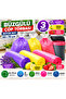 Drawstring Garbage Bag Large Size 65X70 cm 3-Piece Eco Pack Lavender-Strawberry-Lemon Scented Garbage Bag