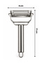 Peeler Ultra Sharp Quality Stainless Steel Julienne Peeler Potato Vegetable Peeler - 6