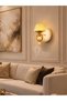 مصباح حائط LED ذهبي فاخر 7474-W قابل للتعتيم بتصميم أنيق - 5
